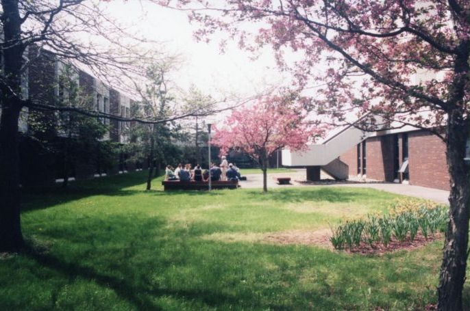 Courtyard in spring, circa 1995