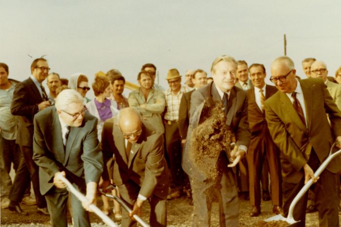 Ceremonial groundbreaking of NCCC's Sanborn campus, 1970
