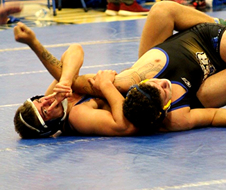 Troy Keller during a match