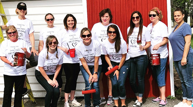 NCCC employees participated in the United Way Day of Caring by spending time working on a painting project at Empower in Niagara Falls.