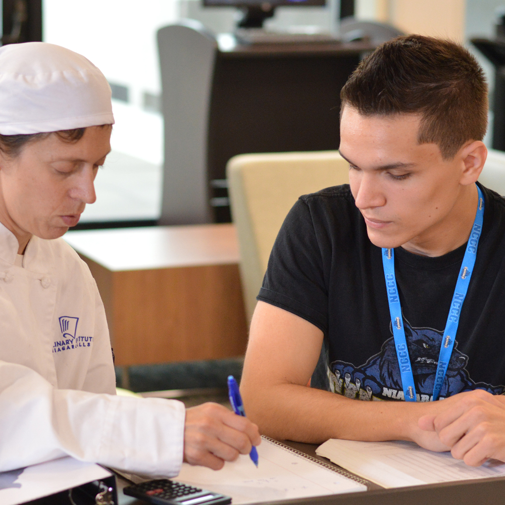 students studying