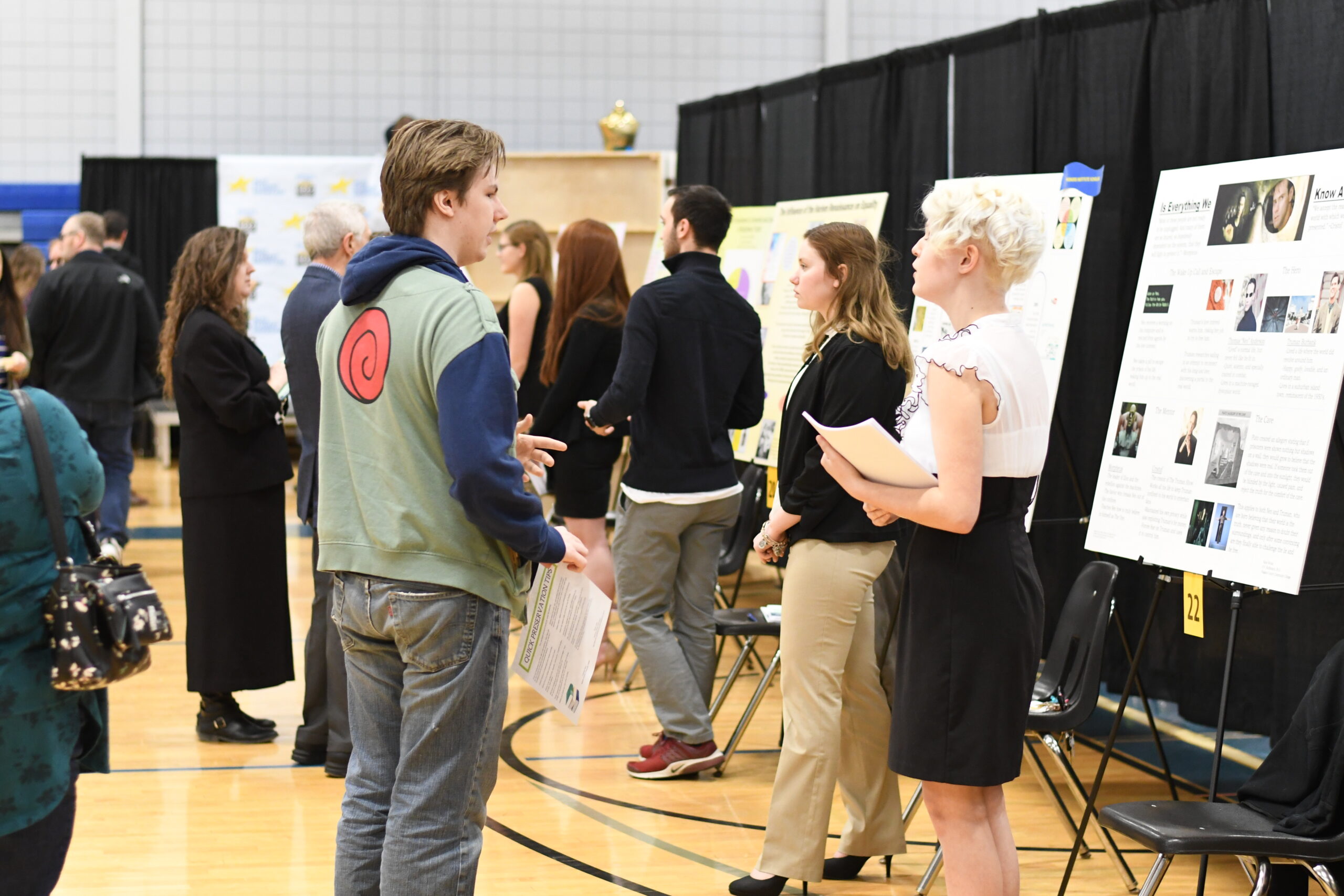 NCCC students presenting their projects