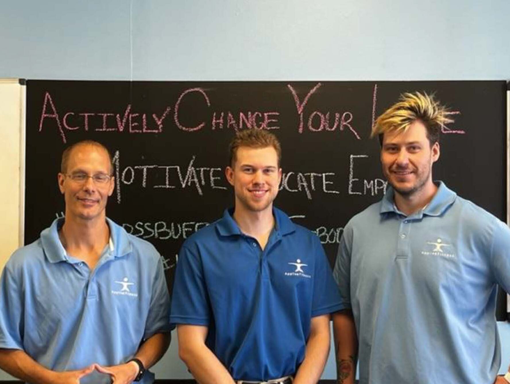 Brandon is pictured here at Applied Fitness with its owner PTRN Advisory Committee member Brian Meisenburg (left), and SUNY Niagara PTRN alumni and co-worker Alex Kaczmarek '20 (right)